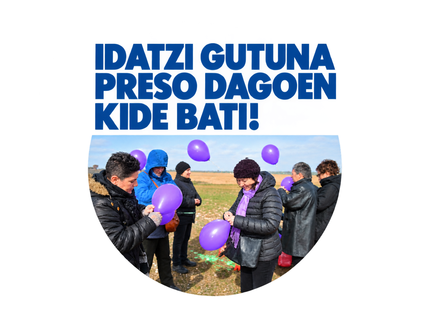 Idatzi presoei Banner